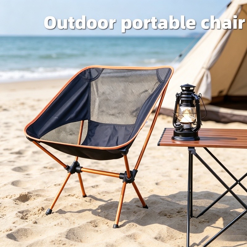 Woodworking Outdoor Furniture - Sedia Pieghevole Ultra-leggera in Lega di