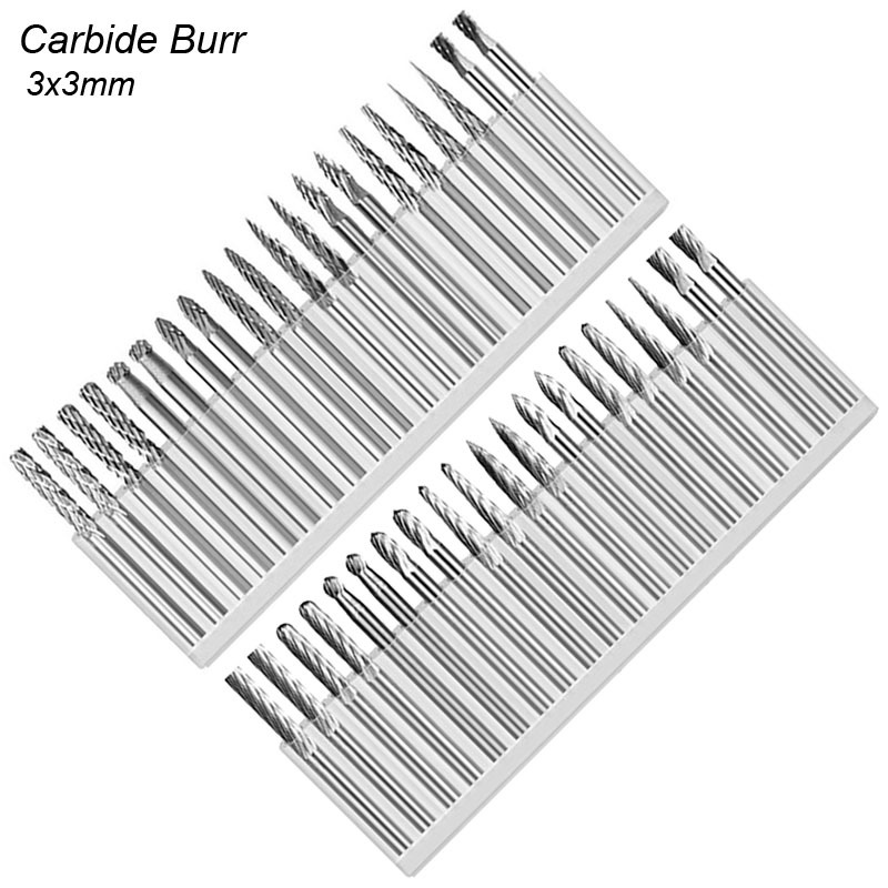 Woodworking Rasps And Files - 3mm Gambo Carburo di Tungsteno Burr
