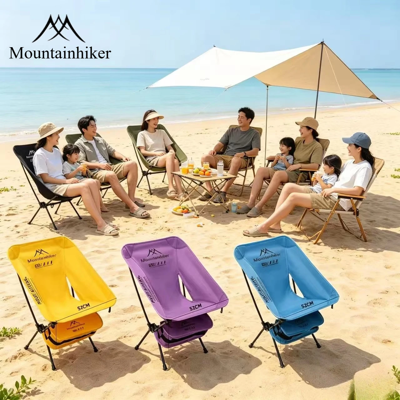 Woodworking Outdoor Furniture - Sedia pieghevole ultraleggera in lega di