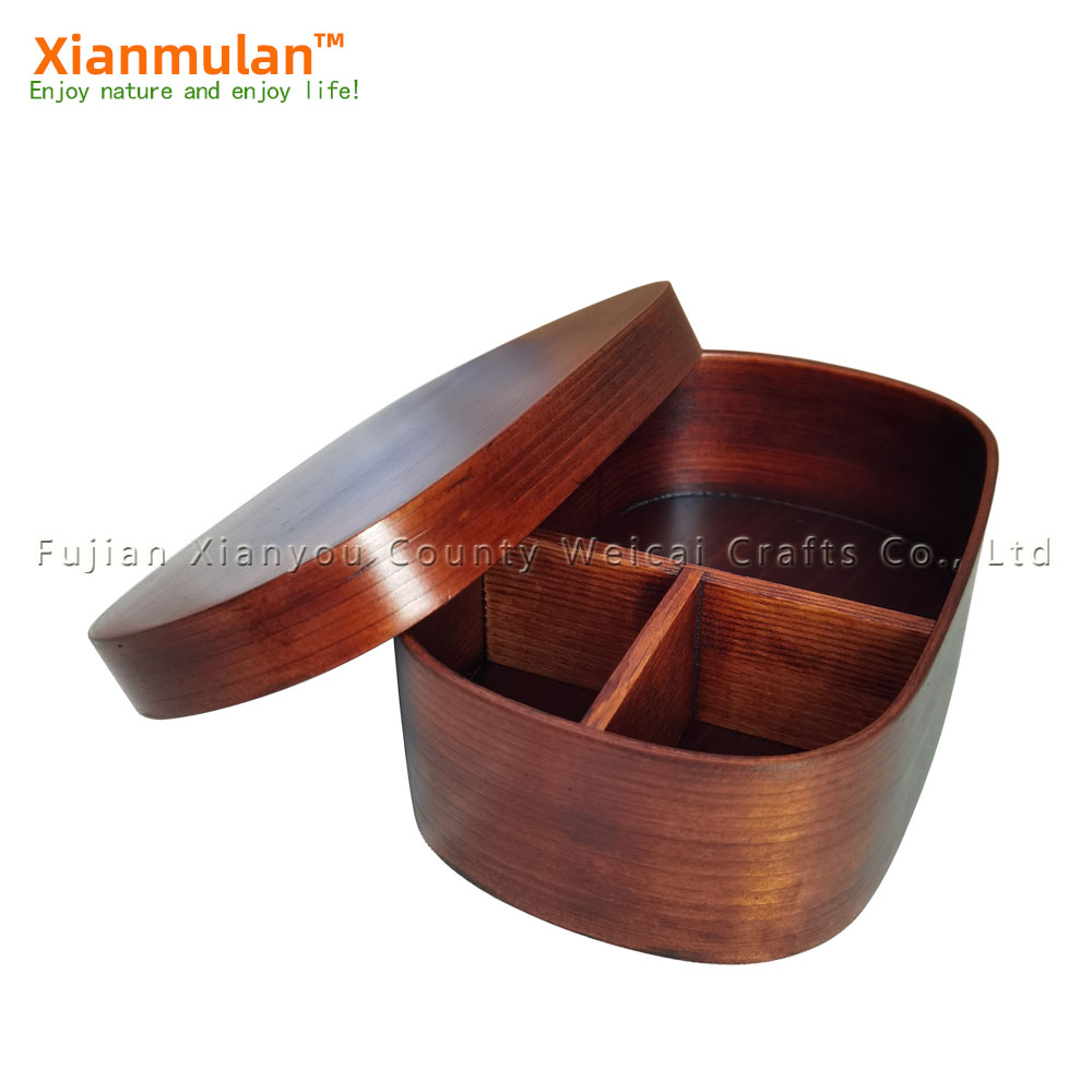 Woodworking In Japanese - Bento Box in legno naturale Scatola