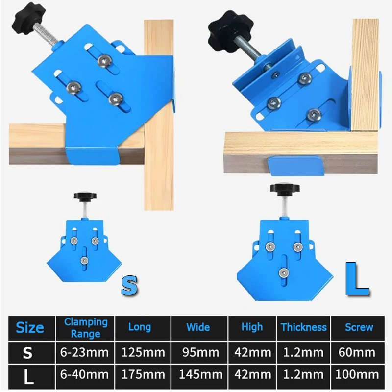 Aggiorna S o L Lavorazione del - Woodworking Right Angle Clamp recensione e prezzo