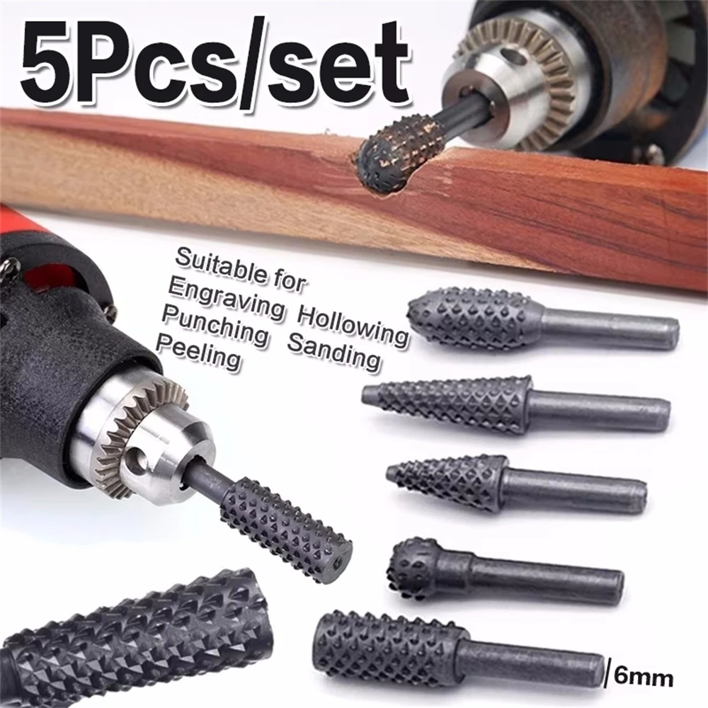 5PCS Rotary Craft File Rotary  - Woodworking Rasps And Files recensione e prezzo