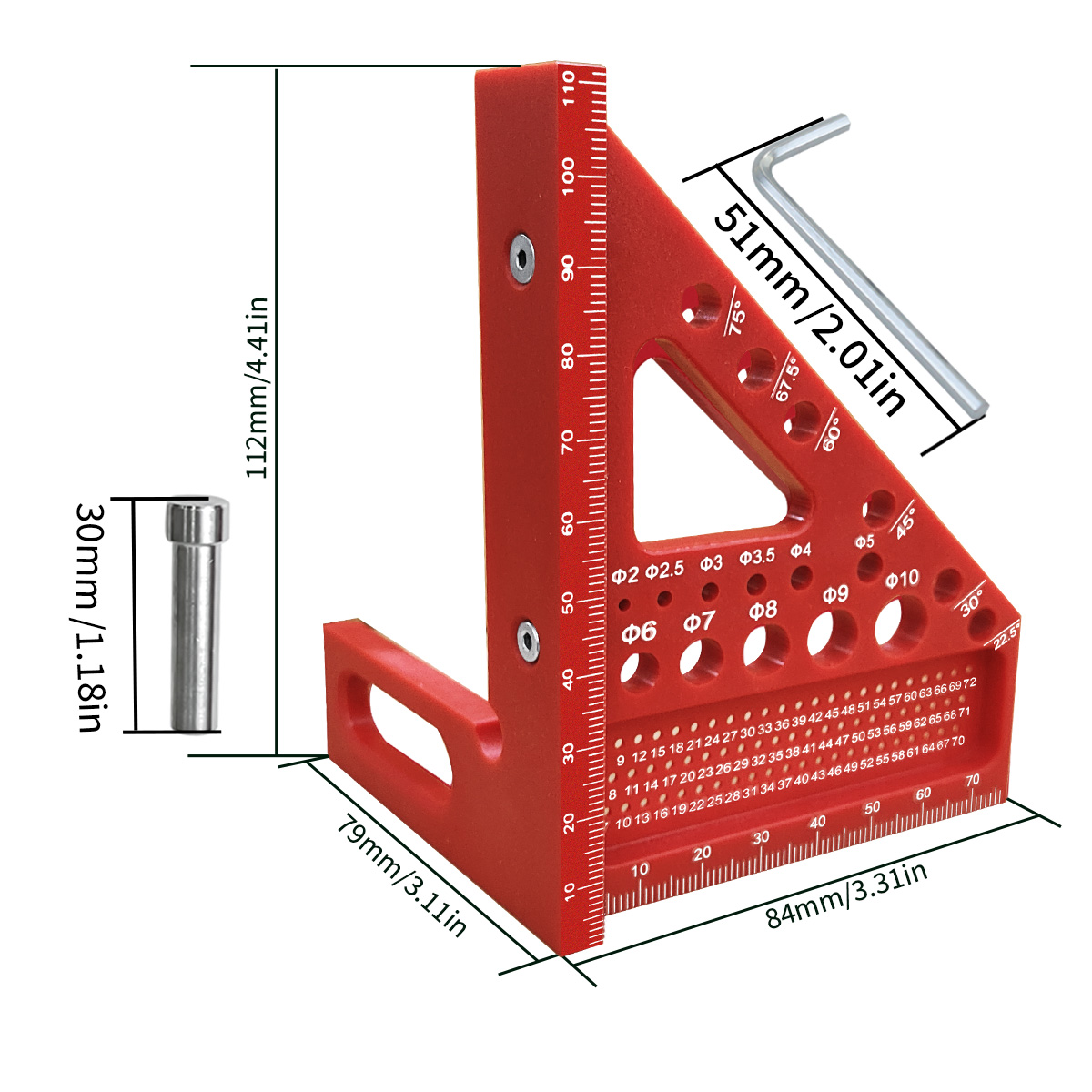 1pc 3D multi-angolo, strumento - Woodworking For Engineers recensione e prezzo