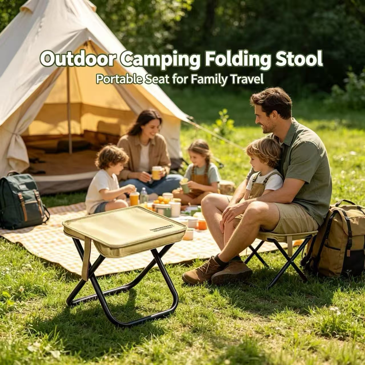 Sgabello Pieghevole Portatile  - Woodworking Outdoor Furniture recensione e prezzo