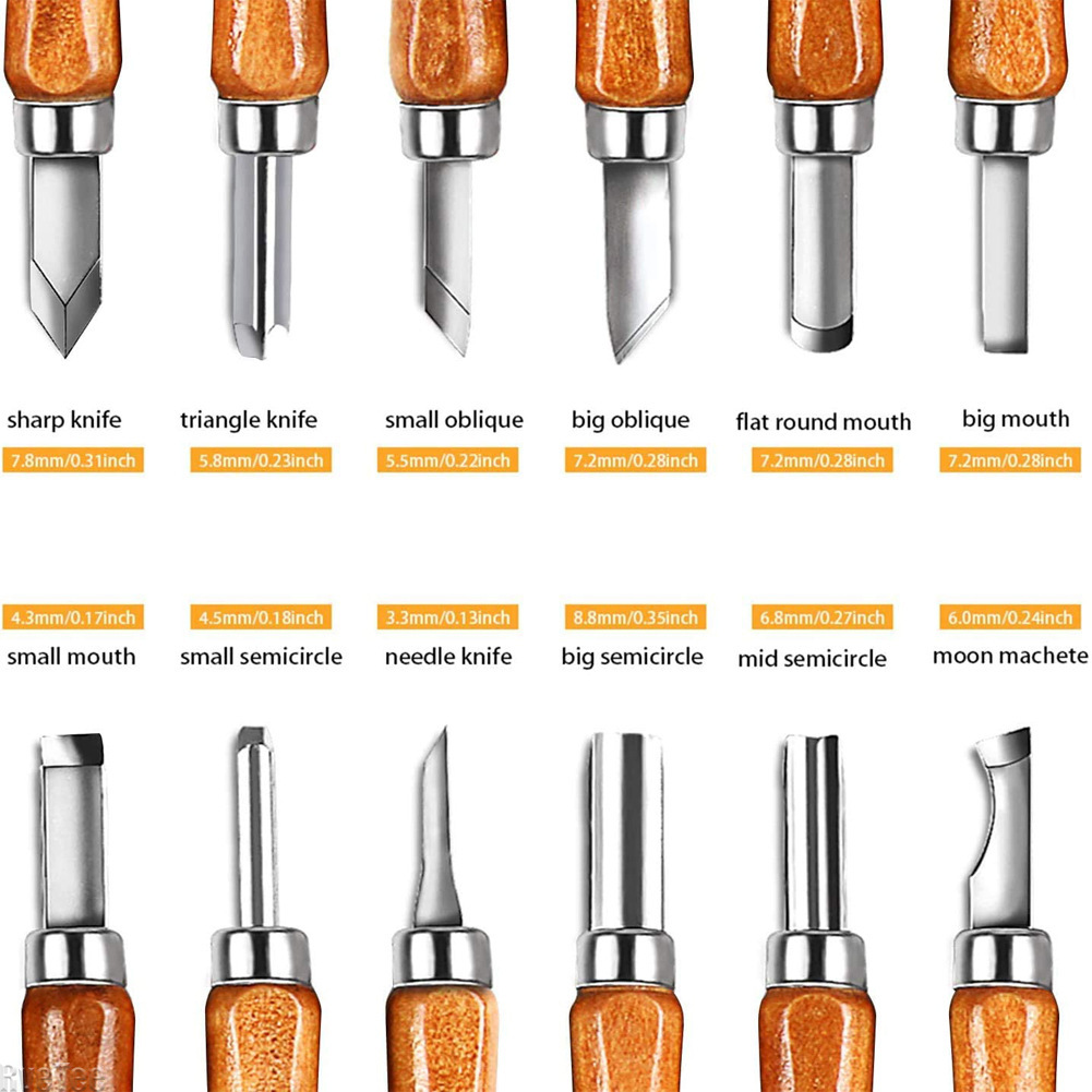 Set di 12 Utensili per Intagli - Woodworking Knives recensione e prezzo