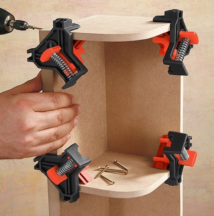 2/4 Pezzi Morsetto ad Angolo R - Woodworking Right Angle Clamp recensione e prezzo